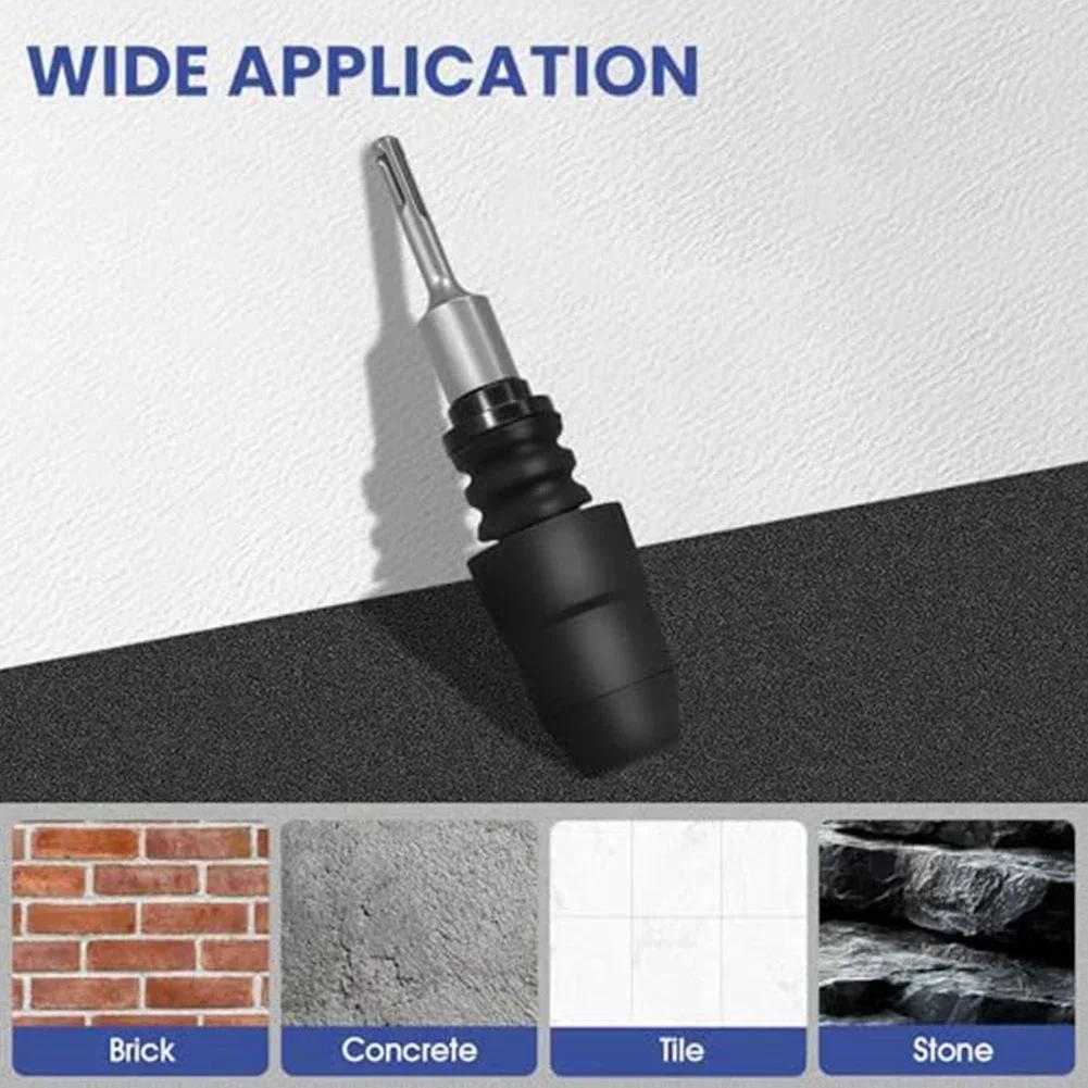 

1pc Round-Handle Five-Flute Connection Rod Hammer Drill Seamless 8.46 Inches Five-Groove Connecting Rod Power Tools Parts China Mainland