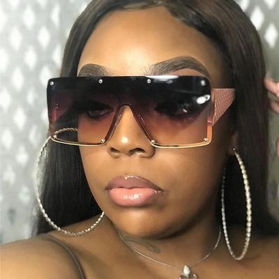 Outdoor Große Rahmen Quadratische Sonnenbrille Damen Herren Luxus Lässig Sonnenbrille Spiegel Schwarz Farben Designer Marke Mode