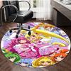 1pc Pretty Cure1 Design Printed Area Round Carpet for Bedroom Living Room Home Decor Rugs Mat Non Slip Mat Rug for Bedside