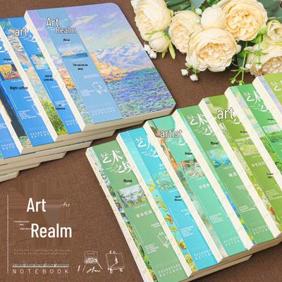 Artistic B6 Naked Spine Travel Notebook: Van Gogh & Monet Journal