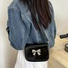New Design Bowknot Armpit Bag Leather Y2k Small Handbag Fashionable Bow Crossbody Bag  Women