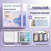Moyu Watercolor & Acrylic Travel Sketching Set: Portable Palette, Drawing Board, and Book for Painting and Sketching.