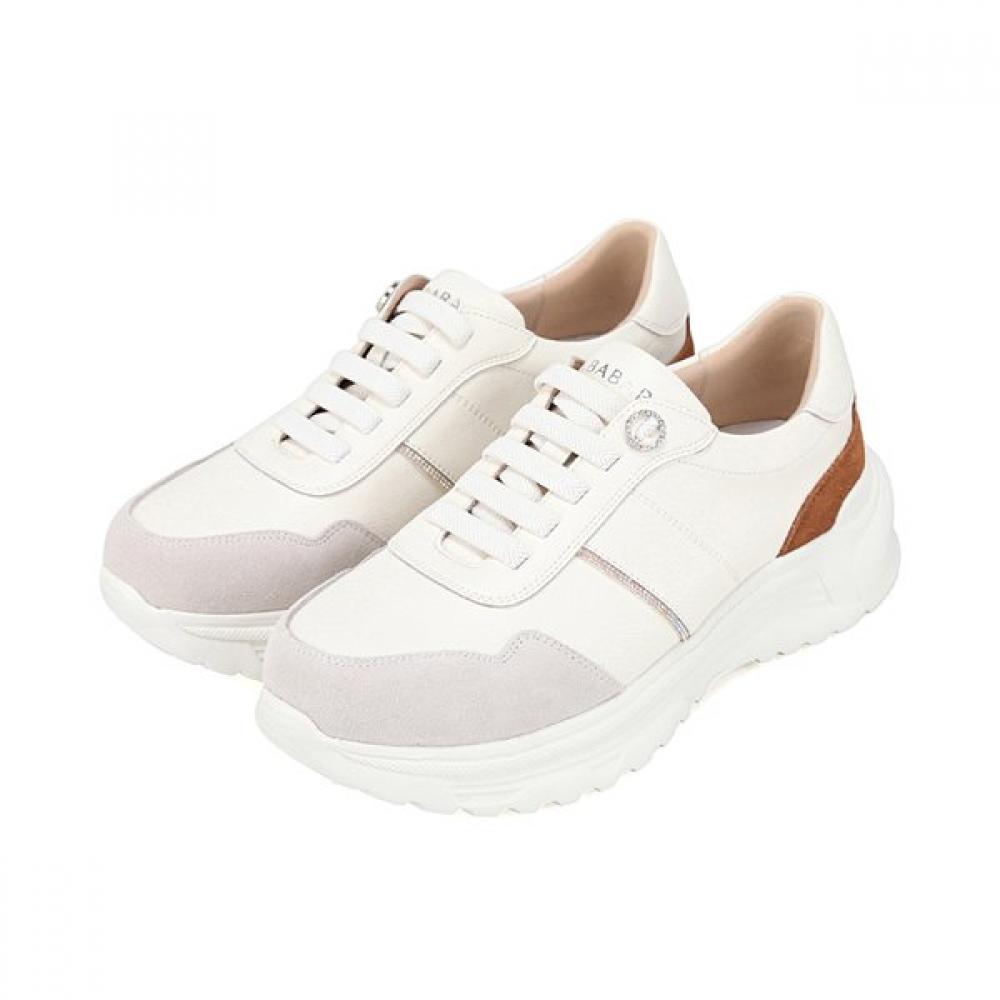 Barbara Women S SneakerS Glitter Point 5cm Aaj170wt 225mm