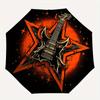 "Electric Guitar Starburst Design T Shirt" Umbrella   Cute Umbrella with Cute Design, Portable 3 Fold Compact Umbrella for Men & Women,S366