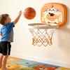 Indoor Mini Basketball Hoop Toy with LED Scoreboard Adjustable Height Wall Mount Basketball Shoot Game Toddlers Boys Cartoon Animal Basketball Hoop