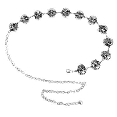 Punk Schädel Ketten Gürtel Galvanisierter Taillengürtel Frauen Mädchen Halloween Taillenkette Subkultur Kettengürtel Taillen Dekorationen