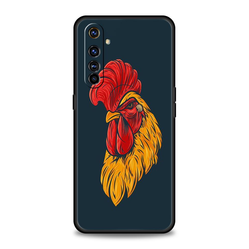 Cock Rooster Chicken Phone Case For Oppo A17 A31 A54 A57 A78 A79 A80 A98 Find X5 X6 Reno 7 8 10 11 13 F Pro 5G Soft TPU Cover