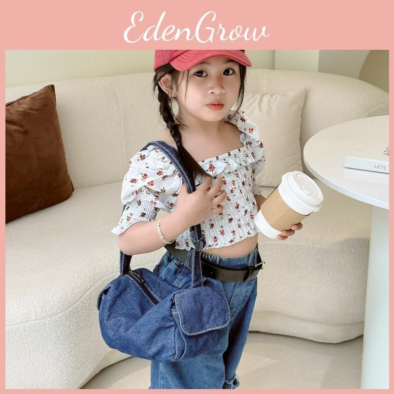 Kids Canvas Trendy Crossbody Bag With Lightweight Design For Casual Outings