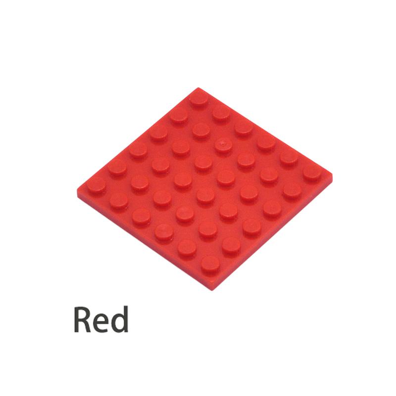 Non-Toxic 50Pcs Diy Building Blocks 6X6 Dots Thin Figures Bricks 12Color Educational Creative Size Compatible Brand Toys For Children 3958