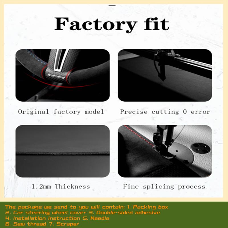 Autolenkradabdeckung Wildleder Geflochten Für BMW M Sport G30 G31 G32 G20 G21 G14 G15 G16 X3 G01 X4 G02 X5 G05 Autozubehör