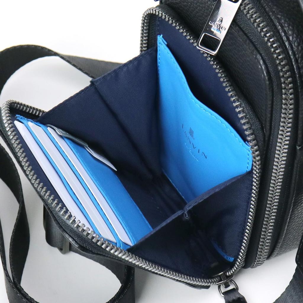 LANVIN en Bleu Smartphone-Umhängetasche, Tumble, 512123, Schwarz