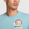 Nike Dri-FIT Logo Print Round Neck Pullover Short Sleeve T-Shirt Men T-Shirts Denim-Green Turquoise FZ8112-464