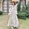 Super Fairy Gentle Wind Romantic French Chic Dopamine Floral Dress New Temperament Pendulum Dress Women's Spring