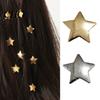 Sweet Star Hair Clips 1 Pair Hairpins Five-Pointed Shape Metal Comfortable Texture Side Bang Pins Fade-Resistant Accessory Accessories