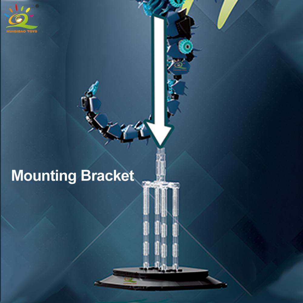 Non-Toxic Moc Technicial Seahorse Model Building Block Machinery Marine Series Brick Construction Toy For Children Home Decortion