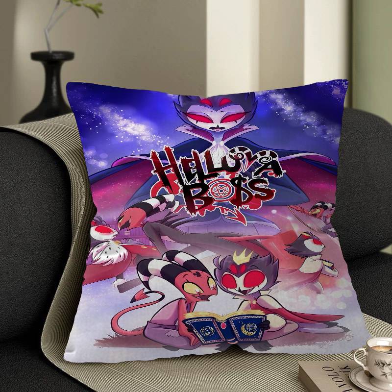 Hazbin H-Hotels Angel Dust Alastor Povlak na polštář Potah na polštář Pouzdro na polštář do auta na pohovku Auto Vánoční dárek 40x40cm 45x45cm