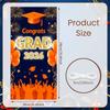 Grad Festive Display Orange Themed Senior Grad Banner 2026 Grad Banner Graduation Party Banner For Graduation Photo Shoot Indoor