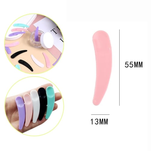 Wopanxye 200-Piece Set of Disposable Spatulas for Cosmetics, DIY Face Packs, Creams, and More. White Cosmetic Spoons, Skincare Tools, Portable Travel