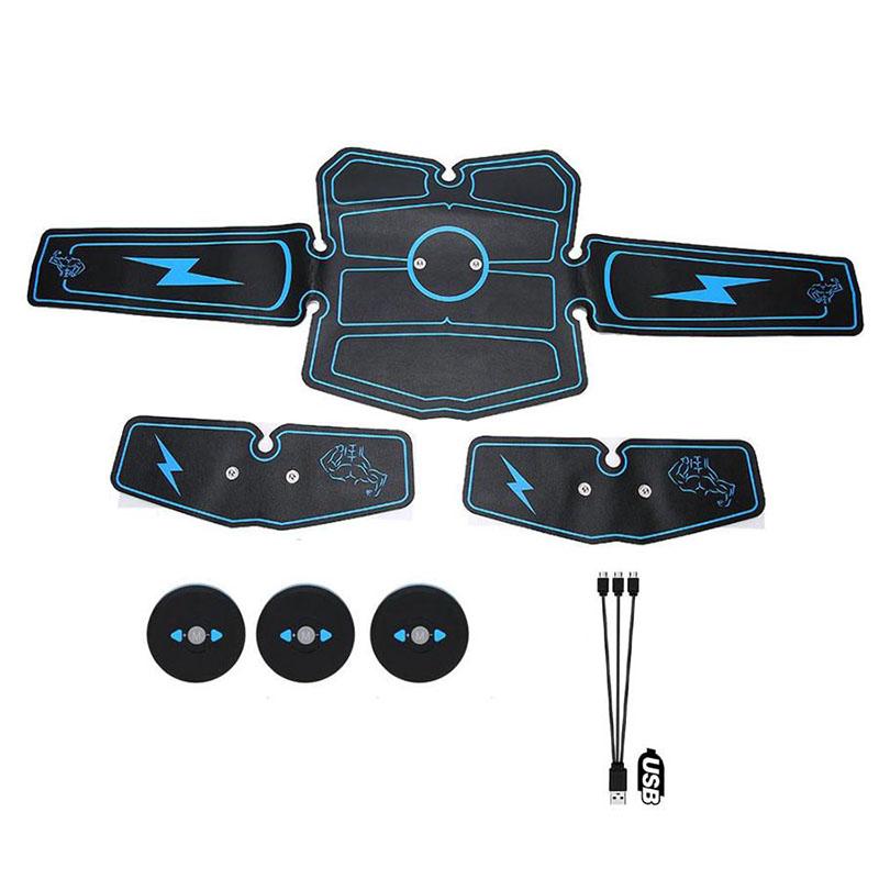 EMS Abdominal Muscle Stimulator Trainer Toning Belt Workouts USB Charging Electric Training Weight Loss Body Slimming Equipment