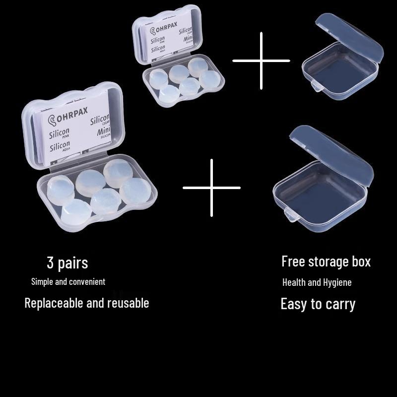 German Silicone Earplugs: Noise-Reducing, Soundproof for Sleep and Study
