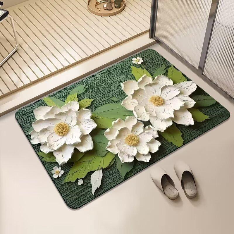 Absorbent floor mat bathroom thickened non-slip mat bathroom foot mat carpet