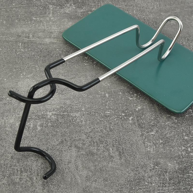 Stainless Steel Light Stand Holder Hooks Portable Tent Pole Lamp Hanger Hunting Fishing Lantern Hanger Camping Outdoor Supplies