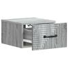 Wall Mounted Nightstand Grey Sonoma 34.5 x 33 x 20 cm