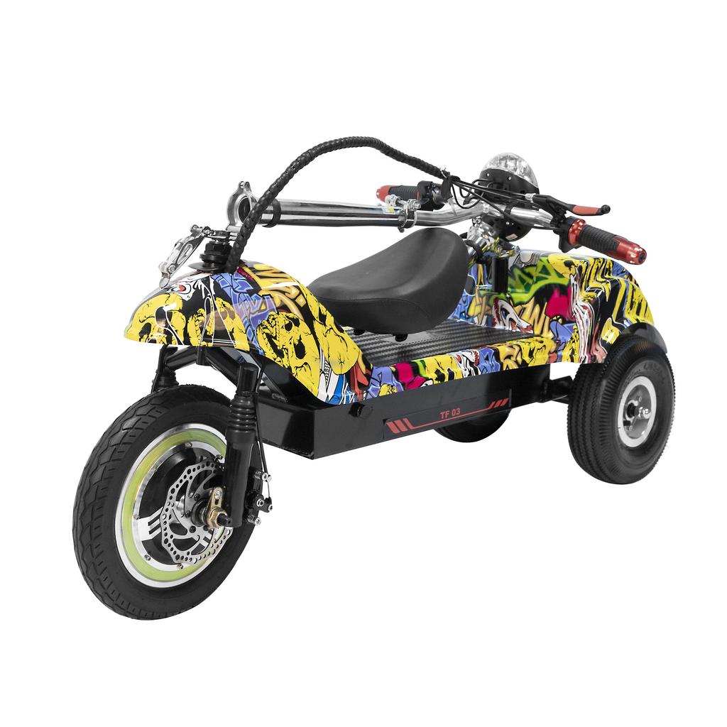 TWOFISH TF03 Elektroroller für Erwachsene 500W Motor 12F/10R Luftreifen 48V 15AH Akku Faltbarer E-Scooter Mit Sitz