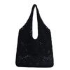 New woven underarm bag Bohemian knitted bag Seaside vacation beach bag Hollow shoulder bag