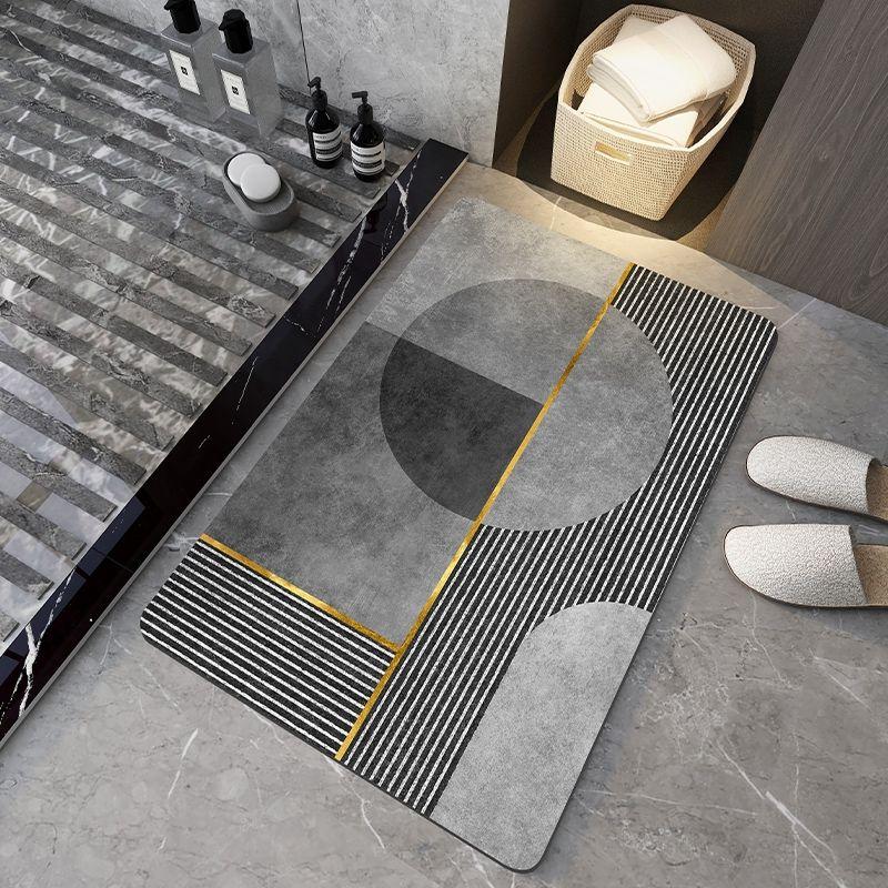 

Chessboard bathroom diatom mud suction toilet door non-slip quick-drying foot pad 40cmx60cm