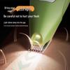Rechargeable Pet Paw & Hair Trimmer - Safe Rounded Edge, Low Noise, Vibrating Electric Clipper with Light
