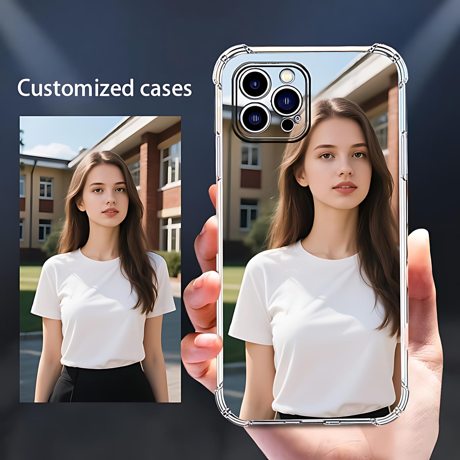 

DIY Po Transparent Shockproof Phone Case For iPhone 16 15 14 13 12 11 Pro Xs Max 16e X XR Mini 6 6s 7 8 Plus SE 2020 2022 Pc + tpu&iPhone 15 Pro Max чистий