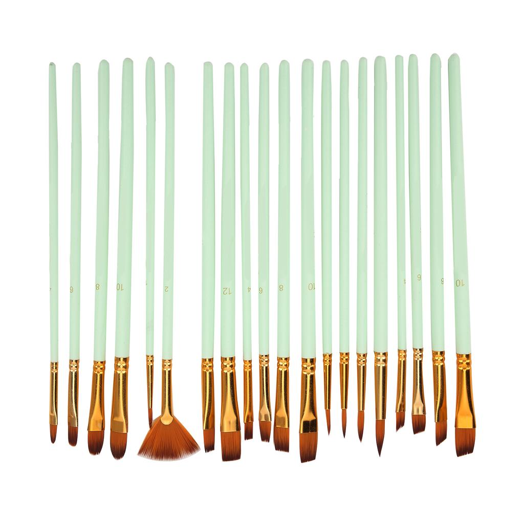 Zestawy pędzli malarskich Multimodalne włosie nylonowe 5 różnych typów Pędzle do farb olejnych do malowania olejem, akwarelą, gwaszem