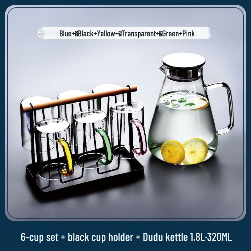 Handun Borosilicate Glass Set with Cups and Pot
