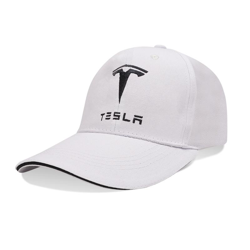 

For Tesla Car Emblem Embroidery Snapback Baseball Cap Spring And Autumn Outdoor Adjustable Auto Logo Casual Hats Sunscreen Hat