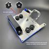 45° Angle Stainless Steel Tile Trimming Stand - Manual Chamfering Tool Bracket with Metal Construction,Operation, Precision Cutting and Finishing