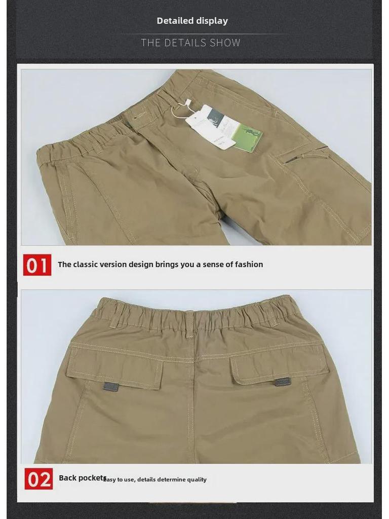 Męskie Spodnie Bawełniane Casualowe Plus Aksamit Grube Ciepłe na Jesień i Zimę