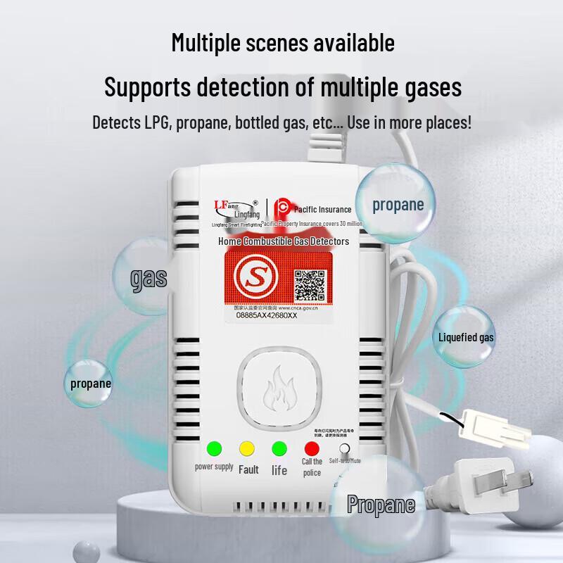 LFang LPG Gas Leak Detector with Automatic Shut-off Valve