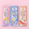 Simple Transparent Four Piece Ruler Set For Student Learning Stationery Supplies
