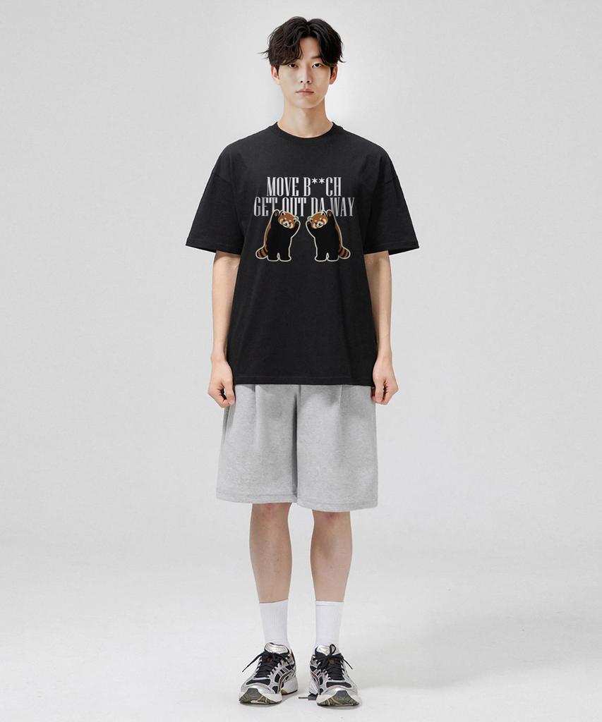 Geulaenpini Come On In Oversized Short Sleeve T-Shirt - Black
