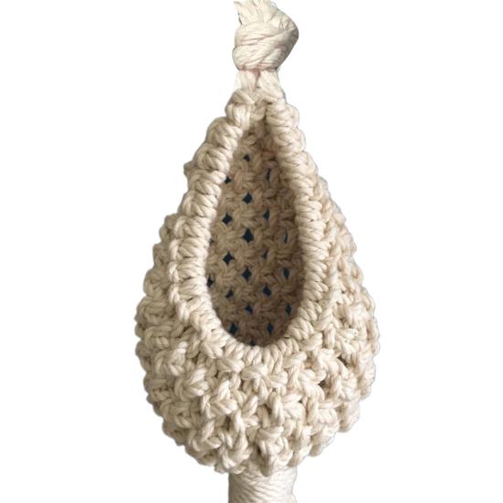 Hanging Basket Pineapple Shape Landscaping Cotton Macrame Flower Planter for Living Room