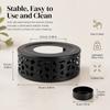 3 PCS Set 5.91 Inch Base Teapot Warmer Brushed Finish Heating Base Durable Tea Warmer Base  For Tea