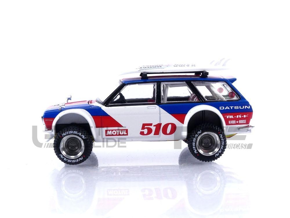True Scale KAIDO HOUSE X Mini GT Datsun KAIDO 510 Wagon KAIDO GT Surf Safari RS 1/64 (RHD)