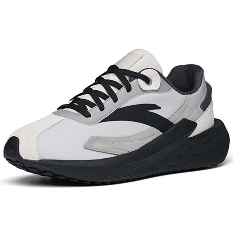 Anta Ice Sugar Non-Slip Wear-Resistant Low-Top Sports Casual Shoes Men Sneakers Gray Black 912228856-4