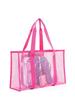 Polyester Large Capacity Beach Tote Bag With Open Top And Inner Pocket For Vacation