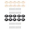 10 Pieces Replacement Plastic Washers&Screws for Guitar Instruments Tuning Peg Machine Head Buttons