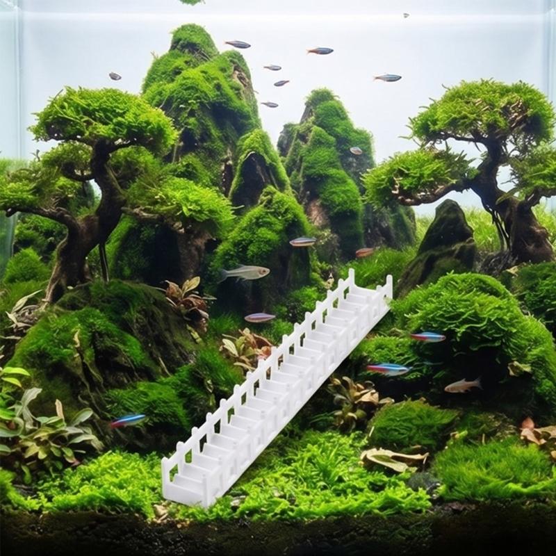 2Pcs Plastic Stack Rock Step For Fish Tanks Add To Underwater Scenerys