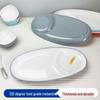 Food Grade Melamine Divided Oval Plate with Vinegar Dish