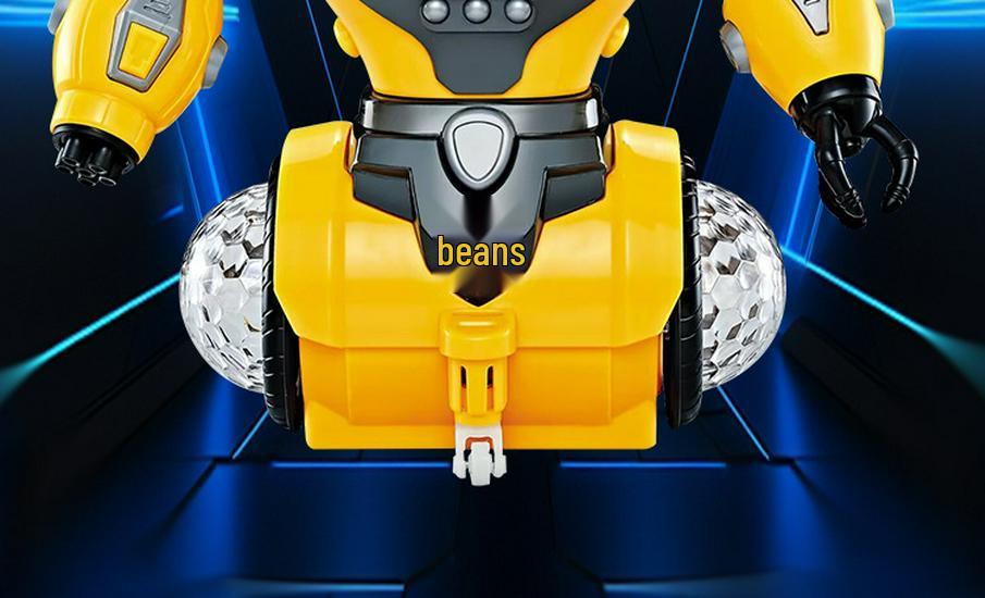 360° Rotating Electric Robot Toy with Lights & Music for Kids
