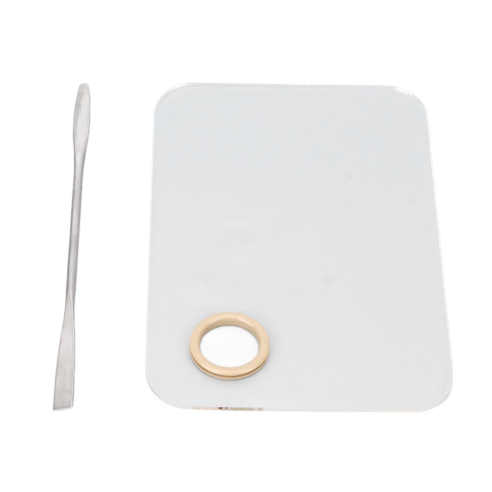 

Makeup Mixing Palette Cosmetic Mixing Tray Palette with Spatula for Eye Shadow Lipstick Concealer Pigment Eyelash Glue